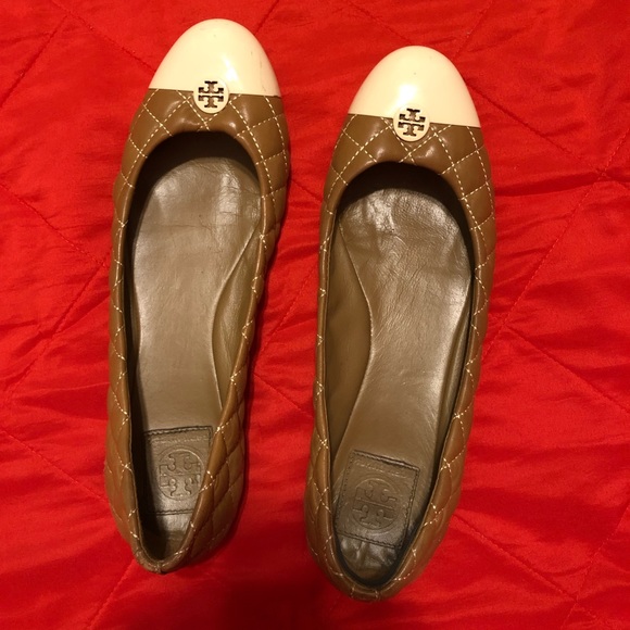 Tory Burch Kaitlin Quilted Leather Ballet Flats - Picture 1 of 6